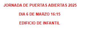 Jornada de puertas abiertas CEIP Villagonzalo Pedernales