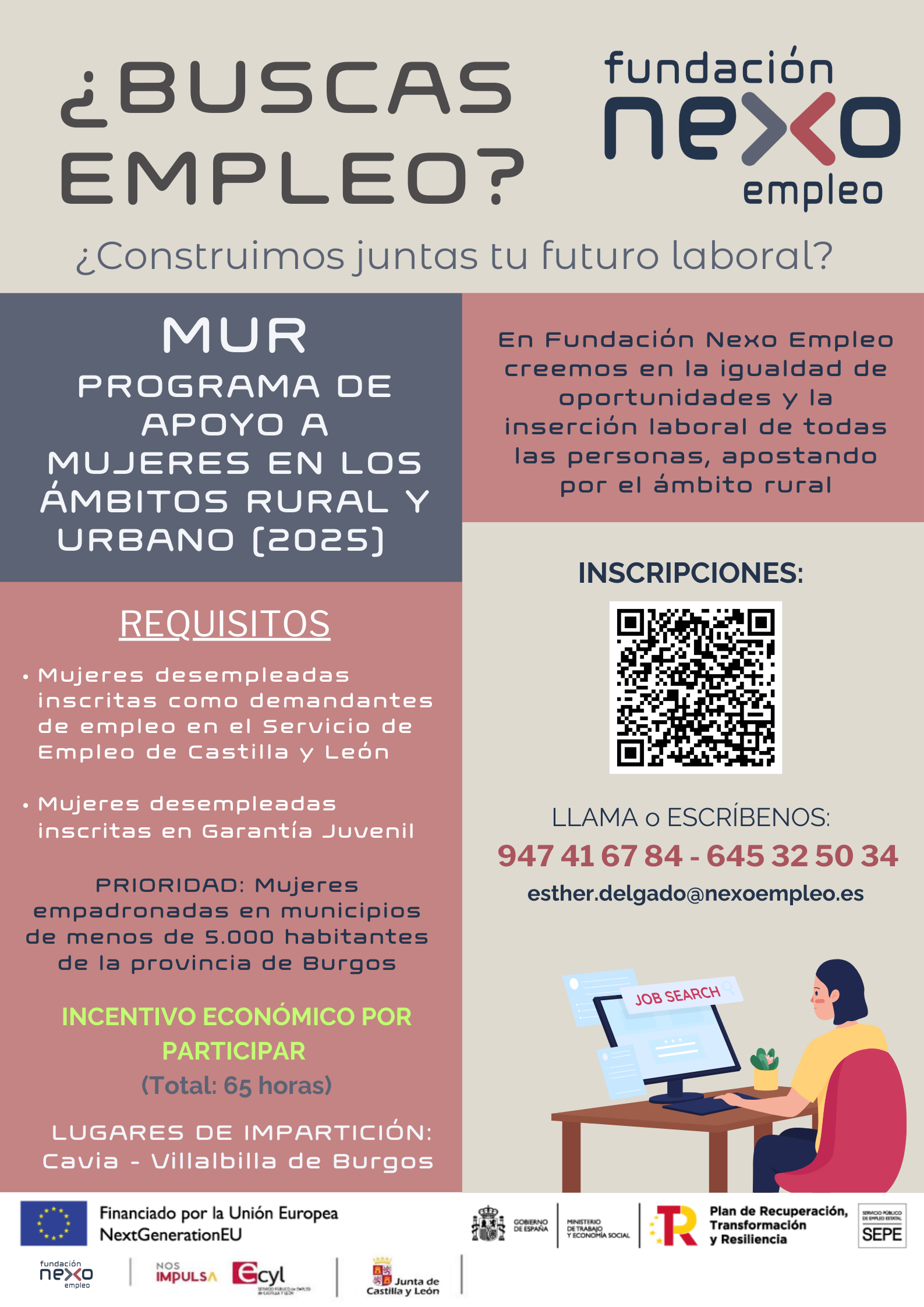 Proyecto MUR (Empleo Mujeres Ámbito Rural y Urbano) - Fundación Nexo Empleo